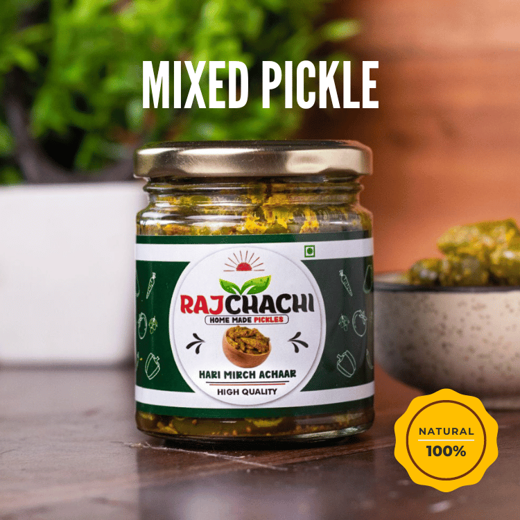 Mango & Green Chilli Pickle Combo Pack of 2 - 200gms Each