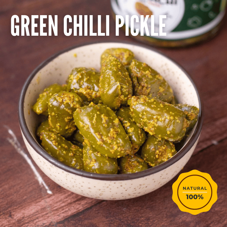 Mango & Green Chilli Pickle Combo Pack of 2 - 200gms Each